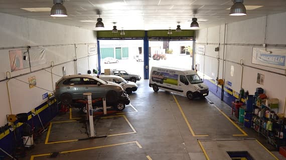 Panorámica del taller desde arriba